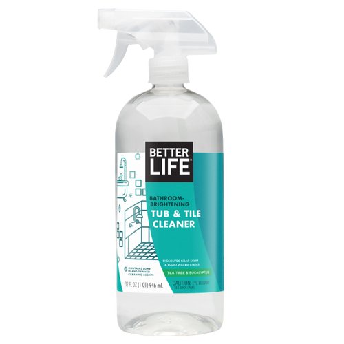 Better Life Natural Tub and Tile Cleaner, Tea Tree & Eucalyptus, 32 Fl Oz (Pack of 1), 24205