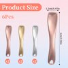 Aeaocvo 6 Pack Metal Makeup Spatula for Skincare, Mini Makeup Spoon Reusable Face Mask Applicator Skin Care Cosmetic Spoon for Facial Cosmetic, Face Cosmetic Applicator Scoop
