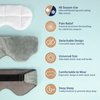 Mr. Sandman 100% Viscose Derived from Bamboo Weighted Eye Mask for Sleeping Migraines, Cold Hot Compress Therapy Sleep Mask, Ultra-fine Glass Bead Bag for Headaches, Sinus, Universal Size Eye Mask