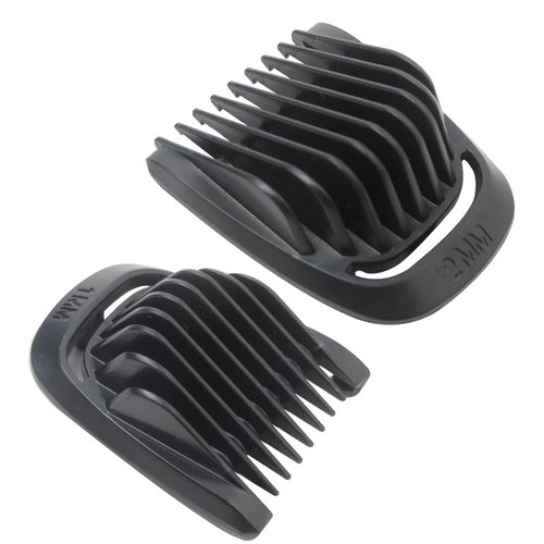 Upgraded Version Replacement 1mm+2mm Hair Comb for P-hilips No relco MG3750, MG5750, MG7750, MG7770, MG7790 - Black
