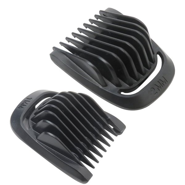 Upgraded Version Replacement 1mm+2mm Hair Comb for P-hilips No relco MG3750, MG5750, MG7750, MG7770, MG7790 - Black