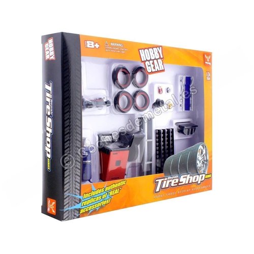 Repair Tire Shop Accessories Tool Set for 1/24 Scale Models by Phoenix Toys