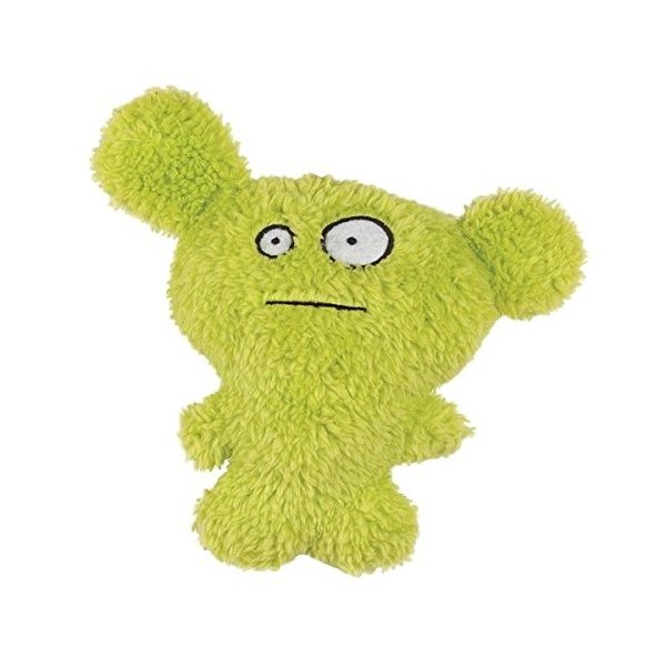Grriggles FURZIES Dog Toys Cute Colorful & Mischevious Soft Plush Squeaker Toy for Dogs(Green Furzie)