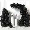 Halloween Balloons Black Balloons 12 Inch 60PCS Party Decorations Halloween Balloon Arch Kit Halloween Balloons Decorations for Halloween Party Decorations Birthday Graduation Bachelorette Supplies