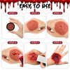 8 Colors Face Body Paint Kit, Halloween SFX Makeup, Black White Red Face Paint + SFX Fake Blood Washable + Fake Skin Imitation, Body Painting Kit for Halloween SFX Makeup Cosplay Joker Costume Part