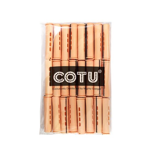 24 pc of COTU (R) Hair Perm Rods Jumbo Size - Sandy Color