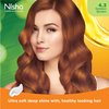 Nisha Cream Hair Color No Ammonia Cream Formula Fashion Highlights And Rich Bright Long-Lasting Colour Golden Brown (pack of 3)