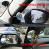 3.35" Round Blind Spot Mirror, Ampper 360 Degree Rotate Adjustabe Rear Facing Mirror Long Arm HD Glass Convex Rear View Mirror