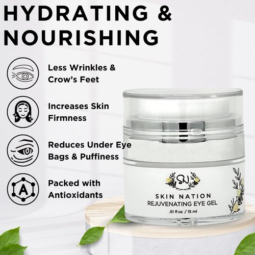 Revitalizing Under Eye Cream, Under Eye Brightener with Plant Based Actives that Boosts Collagen, Eye Cream for Dark Circles Diminishes Fine Lines and Creates Firm Radiant Skin, Eye Cream Anti Aging