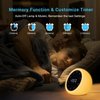 BGOVERSS White Noise Sound Machine, Alarm Clock with Night Light, 20 Soothing White Noise Sounds for Baby Adult Sleeping, Silent Touch Button Control Noise Machine Alarm Clock for Bedroom, White Color