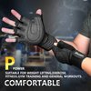 ihuan Ventilated Weight Lifting Gym Workout Gloves with Wrist Wrap Support for Men & Women, Full Palm Protection, for Weightlifting, Training, Fitness, Hanging, Pull ups