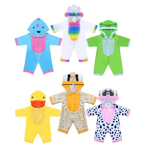 Doll Clothes,12 inch Baby Doll Clothes[6 Sets Animal Styling ] for 10 inch Dolls /11 inch Baby Dolls/ 12 inch Baby Dolls (6 Set)