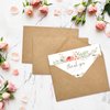 ACSTEP 100PACK Kraft 5X7 Envelopes,Brown A7 Envelopes Self Seal for Weddings, Invitations, Photos, Postcards, Greeting Cards Mailing,Baby Shower, Graduation With Thank You Stickers