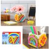 SIENON Dots Rainbow Pencil Holder, DIY Creative Craft Decorations Kit, Bricks Pen Holder, Building Blocks Pencil Jewelry Organizer Box, Fun Craft Kit Dots Construction Toys for Birthday Christmas Gift