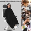 Custom Barber Cape, Personalized Hairdressing Apron with Adjustable Neckline - Design to Add the Unique Images and Text Barber Apron, for Home and Barbershop, Black