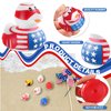 SCIONE Patriotic Rubber Ducks - 24 Pcs Independence Day Novelty Funny Squeeze Baby Shower Bathtub Ducks for Fourth of July Party Supplies