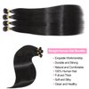 Straight Human Hair Bundles 12A Brazilian Human Hair 3 Bundles 100% Unprocessed Virgin Human Hair Weave Straight Bundles Human Hair Extensions Natural Black Color 20 22 24Inch