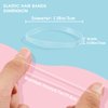 2500PCS Clear Elastic Hair Ties, Mini Hair Rubber Bands, Soft Hair Elastics for Women Girls, Hair Accessories for Hair Braids, 30MM in Length & 2MM in Width, Christmas Gifts