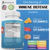 JB WELLNESS CO Immune Support 8 in 1 Capsules - Zinc Supplement, Vitamin D3 5000 IU, Vitamin C 1000MG and Elderberry - Immune Booster Ginger Root, and Turmeric - [2-Pack]