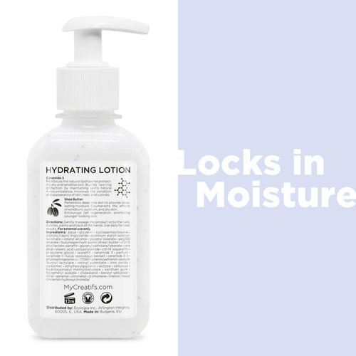 Cosmétiques Créatifs Hydrating Lotion for Dry Hands, Nails, and Cuticles, 8.5 fl. oz., Daily Moisturizing Skincare for Soft, Sensitive Skin with Shea Butter and Ceramides