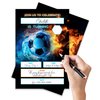 ANYEMW 4x6 Soccer Birthday Invitations, Soccer Birthday Party, Sports Party Decorations, Birthday Party Invitations For Boys Girls, Kids Birthday Invitations. (sport（119）)