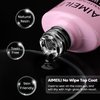 AIMEILI 5 in 1 Builder Base Hema Free Clear Builder Nail Gel for Nails Extension and No Wipe Top Set Soak Off U V LED Cruelty Free Vegan Gel Nail Lacquer