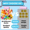 30 Pack Rubber Ducks Jeep Ducks for Jeeps 2.3 Inch Rubber Duckies Toys Assortment Duckies Bulk Floater Duck for Jeep Ducking Toddler Baby Bath Toys Party Favors Summer Beach Pool Activity