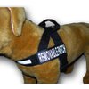 DEAF DOG Nylon Strap Service Dog Harness No Pull Guide Assistance comes with 2 reflective DEAF DOG removable patches. Please measure your dog before ordering.
