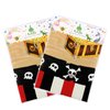 WERNNSAI Pirate Party Tablecloth - 2 Pack 54'' x 108'' Pirate Party Supplies Disposable Island Treasure Map Tablecover Rectangular Nautical Party Decoration for Boys Pirate Theme Dining Table Cover