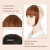 Clip in Bangs Hair Extensions Hair Clip on Wispy Bangs Hair Fake Bangs Clip in Human with Temples Hairpieces for Women Natural Wigs Bangs Clip