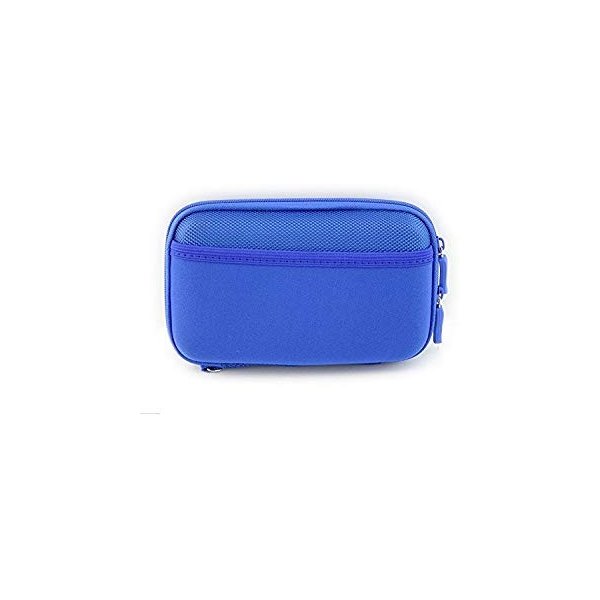 Nylon Hard Shell James Diabetes Compact Case for Glucose Meter Test Strips Lancing Device. (Blue)