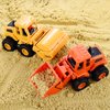 Beestech Construction Toys for 3 Years Old Boys Girls Kids, Friction Powered Construction Truck Toys Vehicles Sand Toys Trucks Excavator, Bulldozer, Road Roller (Colorful 4 Pack)