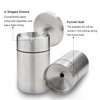 Stainless Steel Auto Ashtrays with Lid Car Ashtray Smell Proof Portable Smokeless Detachable Windproof Extinguished Butt Bucket Ash Tray for Car Cup Holder (Silver)