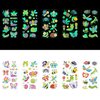 Insect Temporary Tattoo for Kids,10 Sheets Luminous Cute Reptile Bug Nature Waterproof Glow In The Dark Tattoo Sticker for Birthday Party Favors Goodie Bags Stuffers Party Fillers