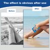 RGQSUN 6 PCS Sand Remover for Beach,Sand Removal Bag,Sand Wipe Off Mitt Beach Sand Cleaner,Powder Pouches Sand Remover Beach Essentials for Vacation