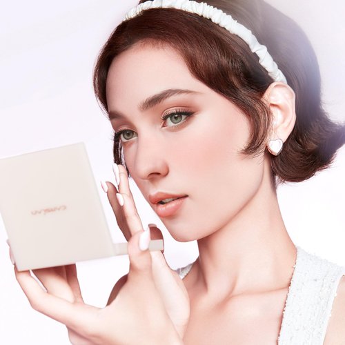 CARSLAN 3 Colors Blush Palette For Cheek Makeup, Matte Blush Powder Blendable Face Blush,12H Longlasting, Lightweight, Smooth Pink Blush, Sunset Orange, 0.37Oz