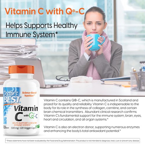 Doctor's Best Best Vitamin C 500mg, 120 Count