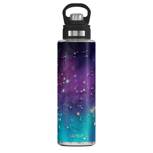 Tervis Zodiac Galaxy Insulated Tumbler 40oz Wide Mouth Bottle Stainless Steel