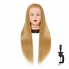 Hairingrid 26"-28" Mannequin Head Hair Styling Training Head Manikin Cosmetology Doll Head Synthetic Fiber Hair and Free Clamp Holder (R71919W2720)