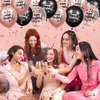 Rose Gold Birthday Balloons Party Decorations for Women Girls 18Pcs Rose Gold Black Happy Birthday Balloons 12 Inch Confetti Latex Sweet Birthday Balloons for Birthday Anniversary Party Supplies