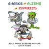 TheGag Sharks Aliens Zombies: Fun Card Game for Kids Played Like Rock Paper Scissors War for Family Game Night Gift Giving Stocking Stuffer