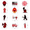 Firefighter Party Decorations Firetruck Party Decoration Fireman Party Decor Supplies Hanging Swirls Party Streamers 24pcs Kids Baby Shower Fire Truck Party Decor Banner, Assembled and Ready to Use