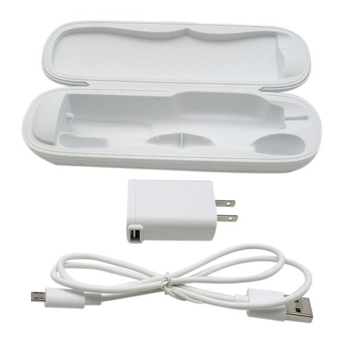 USonline911 Premium Travel Charger Case w/AC Charer + USB Cable for Philips EasyClean HX65XX HX6511