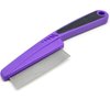 ELFSKIK Stainless Steel Fine Tooth Dandruff Comb, Professional Dandruff Remover, Multifunctional Hair Grooming Comb for Kids and Adults (Purple)