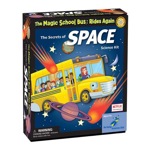 The Magic School Bus Rides Again: Secrets of Space By Horizon Group USA, Homeschool STEM Kits For Kids, Includes Hands-On Educational Manual, Star Chart, Constellation Cards, Solar Beads & More