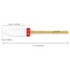 PANA Professional Ceramic White Flame Cone Shaped Bit Nail Drill 3/32" Shank Size (Fine, Flame Bit)