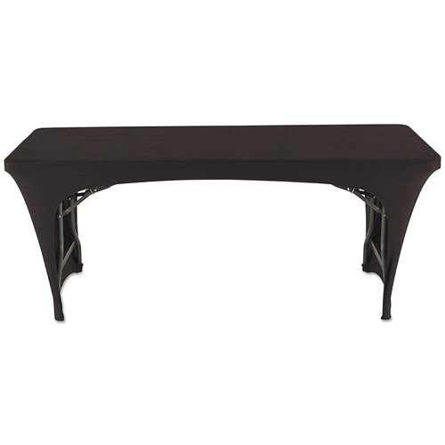 Iceberg Igear Fabric Table Cover, Open Design, Polyester/spandex, 30" X 72", Black