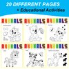 Paint with Water Books for Toddlers - Watercolor Painting Book - Children Arts and Crafts for Kids Ages 2-4 4-8 - Toddler Activities 2 3 5 4 Year Old - Art Craft Kits - Water Coloring Book Animals