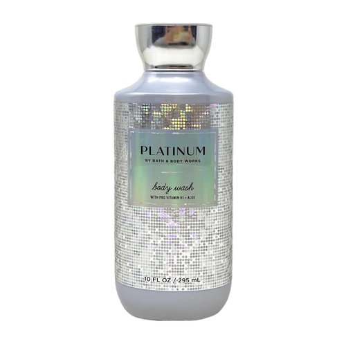 Bath & Body Works Platinum 2 Pack Body Wash Set with a Charcoal Scrub Bar Soap - Full Size