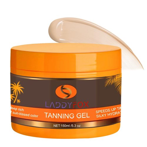 Luxury Intensive Tanning Gel, Natural Tanning Accelerator Cream Gel, Tanning Gel for Outdoor Sun, Tanning Butter for Outdoor Sunbath 5.3Oz